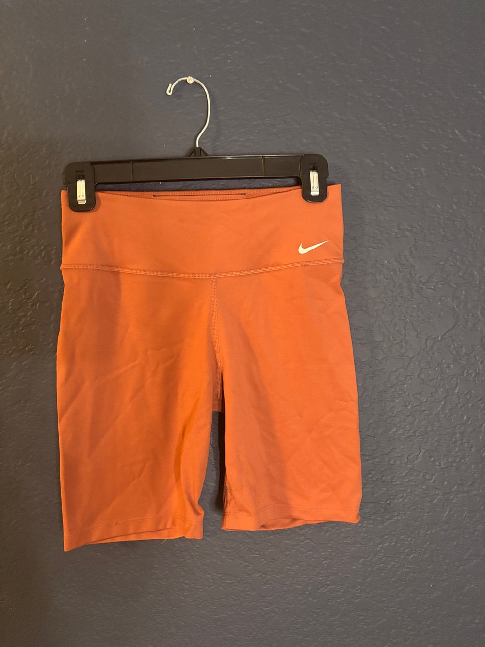 Nike Women's Burnt Orange High-Rise Bike Shorts
